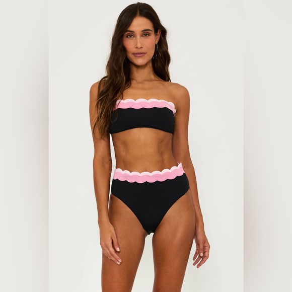 Beach Riot Harriet high waist Bottom Sweet Berry Wave, Size X-Large, $98
